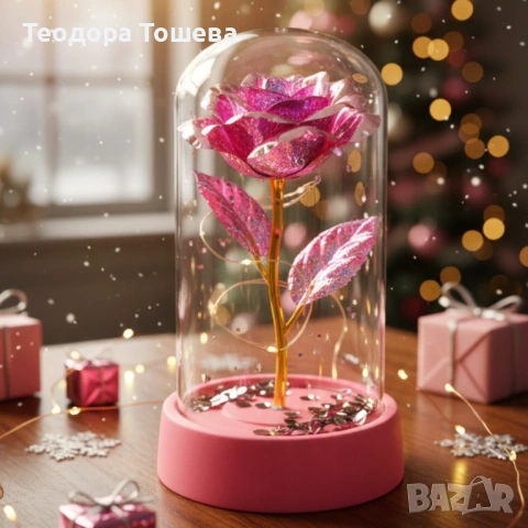 Светеща декоративна роза