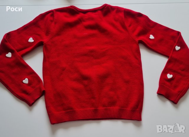 Пуловер черен на сърчица , снимка 2 - Детски Блузи и туники - 42985354