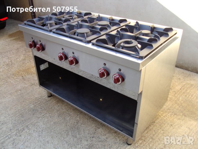 Професионален, италиански, газов котлон на база LINCAR - 6 горелки, снимка 3 - Обзавеждане на кухня - 43593046