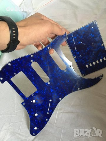 Синя перла HSS пикгард за fender, squire
