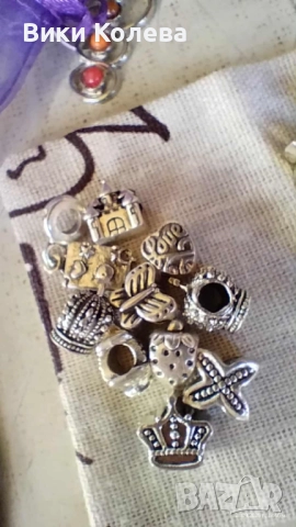 Лот метални мъниста / висулки тип Pandora, снимка 2 - Други - 51872988