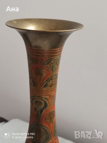 Красива голяма бронзова ваза , снимка 4 - Други ценни предмети - 39411236