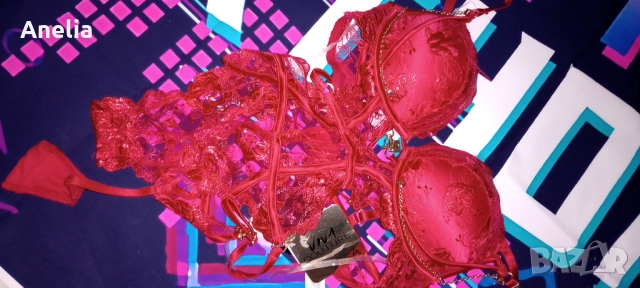 Дамско Боди Бюстие Червен Сутиен Лукс ХС С 75 Б, снимка 4 - Бельо - 52557894