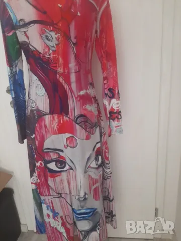 Нова рокля с ефектен принт , снимка 4 - Рокли - 47468966