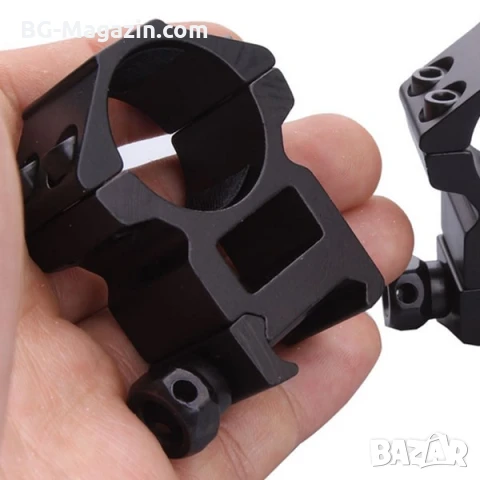 Комплект от две стойки R10 монтаж на оптика фенер бързомер прицел върху оръжие ловна пушка въздушна, снимка 4 - Оборудване и аксесоари за оръжия - 51091738