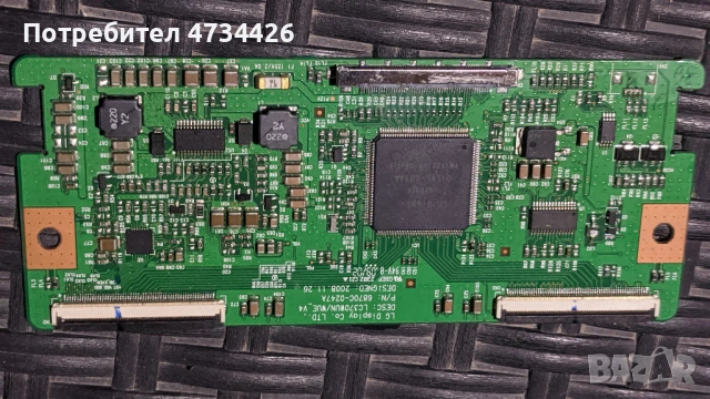 T-CON BOARD /ТИКОНИ/ ПЛАТКИ ПАНГЮРИЩЕ-1.10-V18 43-65UHD_TM120_v1.0/6870C-0769A Halogen free, снимка 5 - Части и Платки - 53434028