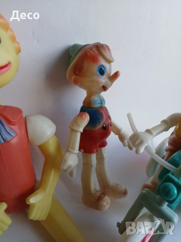 Стари пластмасови кукли Пинокио., снимка 5 - Колекции - 52523831