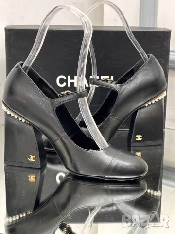 обувки на ток chanel burberry , снимка 6 - Дамски ежедневни обувки - 51005044