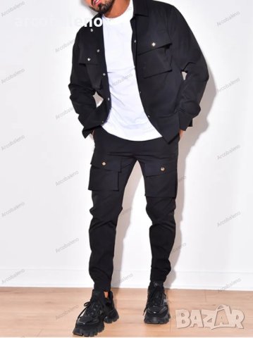 Мъжки ежедневен едноцветен комплект от две части, 4цвята , снимка 8 - Други - 43506590