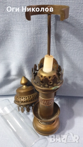 Старинен месингов вагонен аплик, снимка 5 - Антикварни и старинни предмети - 52791883