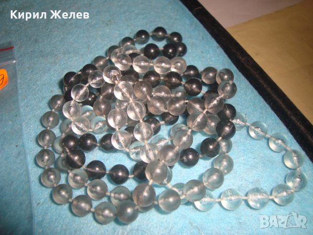 КРИСТАЛНА ВИНТИДЖ РЕТРО АРТ ОГЪРЛИЦА ГЕРДАН КОЛИЕ БЕЛ ЕПОК СТИЛ 27049, снимка 3 - Колиета, медальони, синджири - 35119902