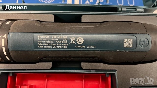 Акумулаторна отвертка BOSCH GO 3, снимка 3 - Винтоверти - 53133758