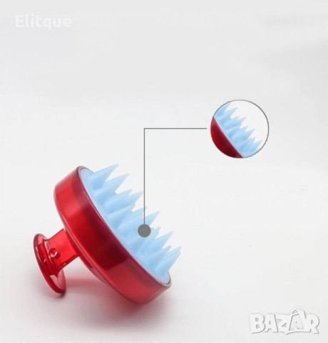 Силиконова четка за разнасяне на шампоан и масаж на скалпа, снимка 11 - Продукти за коса - 52865943