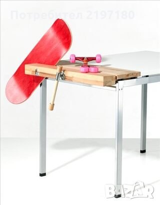 Workbench/Работна маса с тезгях/менгеме от бук - IKEA UDDABO, снимка 4 - Маси - 27678989