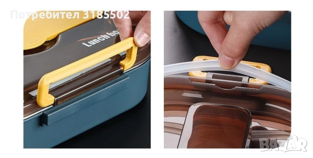 Кутия за храна подходяща и за бебешка храна. Изработена със стомана тип 304. Подходяща е за миене в , снимка 8 - Кутии за храна - 51393844