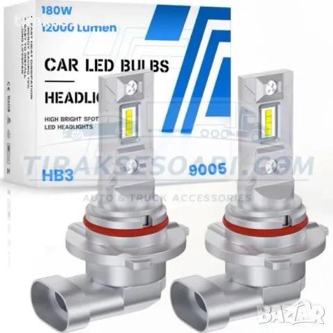 CARLUX LED Диодни Крушки HB3 9005 180W 12V 300% светлина без вентилатор