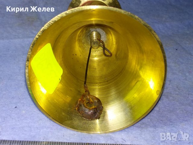 СТАР ФЛОРАЛНО ОРНАМЕНТИРАН БРОНЗОВ СВЕЩНИК - КАМБАНКА За ДЕКОРАЦИЯ КОЛЕКЦИЯ 42689, снимка 10 - Декорация за дома - 43980872