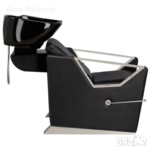 Фризьорски комплект Lars 2x хидравлични въртящи се фризьорски стола с керамична купа FJ-83034-BL ZES, снимка 5 - Друго оборудване - 43862414