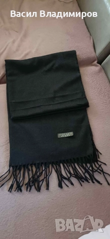 Черен кашмирен шал