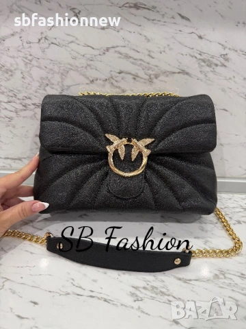 Pinko черна чанта, снимка 5 - Чанти - 53081493