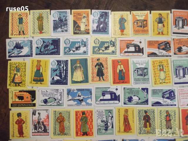 Лот от 100 бр. етикета за кибрит съветски, снимка 2 - Други ценни предмети - 28348634