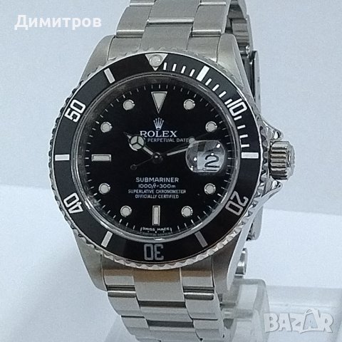 Rolex SUBMARINER Date Oyster Perpetual, engraved bezel - оригинал, снимка 2 - Луксозни - 40608459