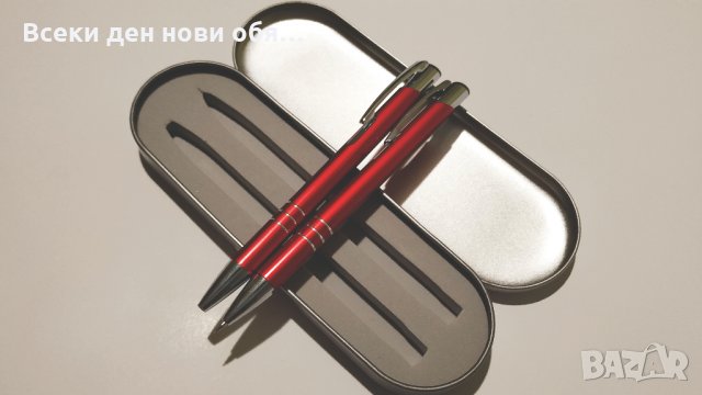 Луксозен комплект - химикал и тънкописец в метална кутия , снимка 14 - Други - 28898116