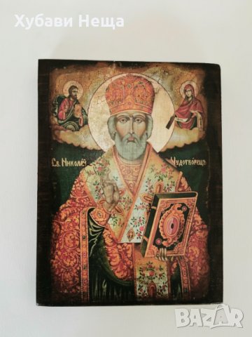 Икона Св. Николай Чудотворец, снимка 1 - Икони - 35594831