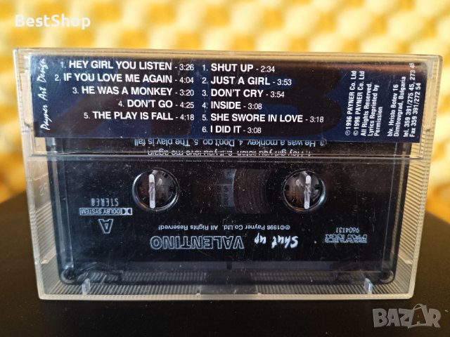 Valentino - Shut up, снимка 2 - Аудио касети - 36953306