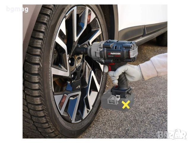 Parkside PERFORMANCE акумулаторен ударен гайковерт PASSP 20-Li C4,без батерия и зарядно, снимка 3 - Винтоверти - 52829756