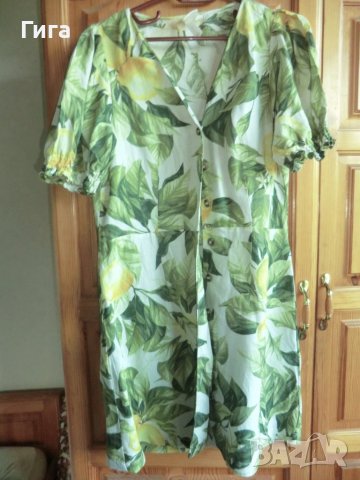 рокля на зелени листа НМ, снимка 2 - Рокли - 37147859