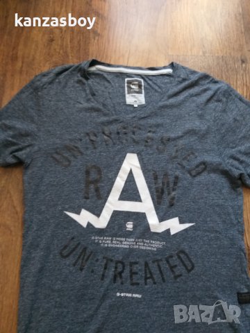 G-star - страхотна мъжка тениска ХЛ, снимка 2 - Тениски - 43946939