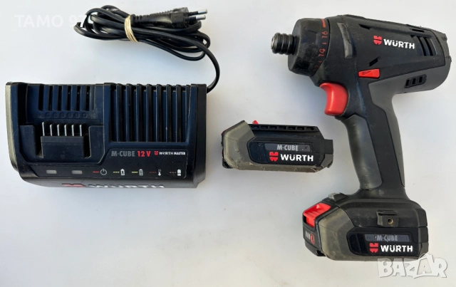 Wurth AS 12-1/4'' M-Cube - Акумулаторен винтоверт 2x12V 2.0Ah