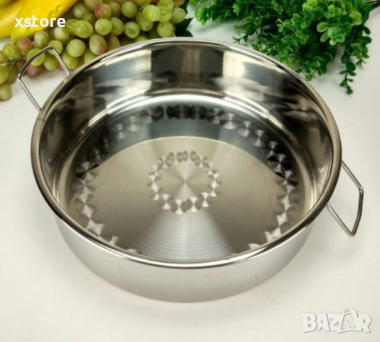 Тава с дръжки от неръждаема стомана, снимка 2 - Съдове за готвене - 52794323