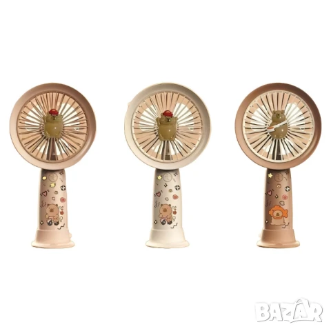 Мини вентилатор с анимационен дизайн – идеалният аксесоар за лятото!, снимка 2 - Вентилатори - 50629893