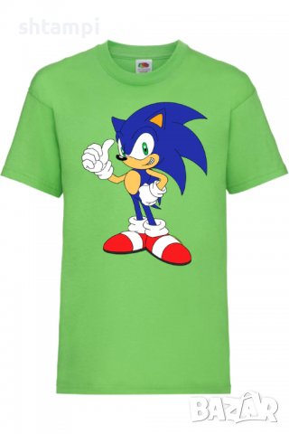 Детска тениска Sonic 005,Соник,Игра,Изненада,Подарък,Празник,Повод, снимка 2 - Детски тениски и потници - 37435298