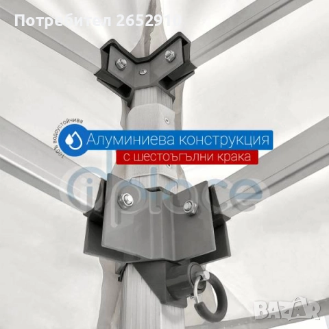 Професионални шатри 3х3, 3х4,5 3х6м алуминиева конструкция непромокаемо платнище Цена 999лв/510,78€, снимка 13 - Палатки - 48468912