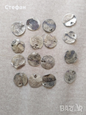 Сребърни турски ахчета., снимка 2 - Нумизматика и бонистика - 52811009