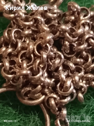 Сребърно колие бохо стил с флорален мотив РОЗОВ КВАРЦ елегантен дизайн 50986, снимка 5 - Колиета, медальони, синджири - 52895582