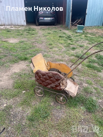 Ретро детска количка много стара, снимка 2 - Антикварни и старинни предмети - 52745449