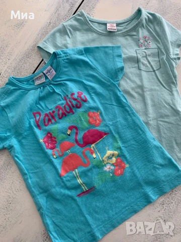 Тениски с къс ръкав за момиченце 2-3 годинки