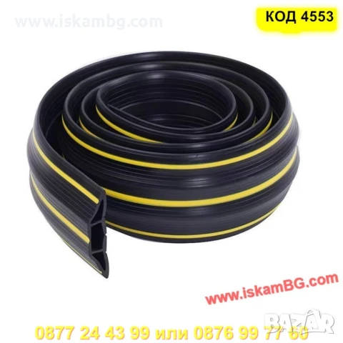 Долно уплътнение за гаражна врата с улеи за кабели - КОД 4553, снимка 15 - Гаражни врати - 50788564