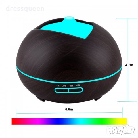 25874 Дифузер за ароматерапия с етерични масла и LED светлини, снимка 5 - Други стоки за дома - 28480642