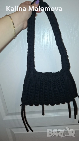Плетена дамска чанта, снимка 6 - Чанти - 53520267