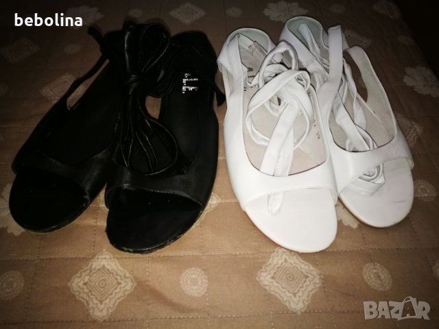 2 броя Сандали Черно и бяло , снимка 4 - Сандали - 26231923