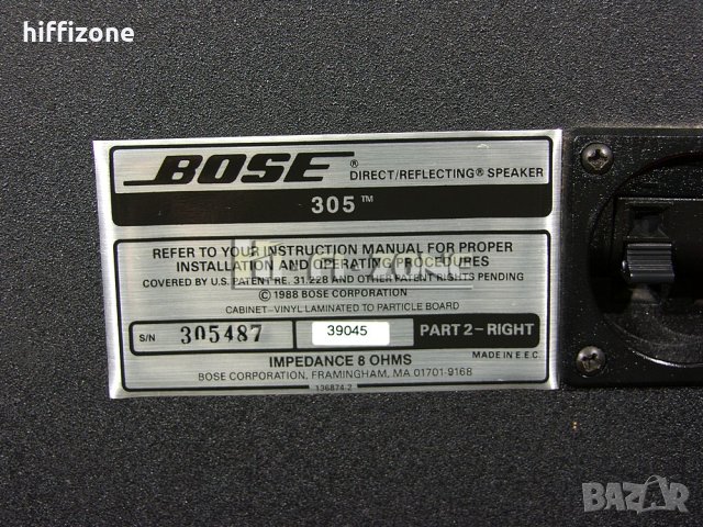 ТОНКОЛОНИ   Bose 305 , снимка 13 - Тонколони - 33669868