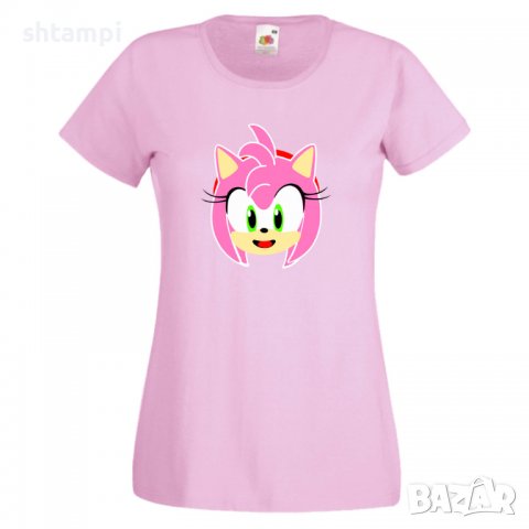 Дамска тениска SONIC AMY Игра,Изненада,Подарък,Празник,Повод