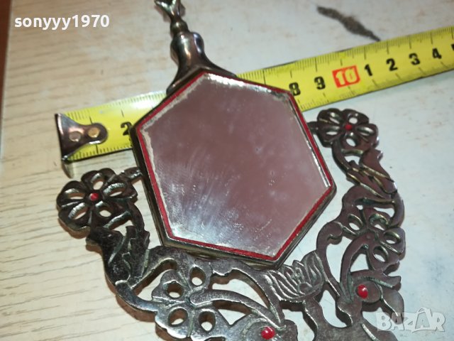 СТАРО МЕТАЛНО ОГЛЕДАЛЦЕ ОТ ФРАНЦИЯ 0412231122, снимка 14 - Антикварни и старинни предмети - 43265266