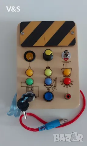 Образователна и интерактивна играчка, дървена, 8.7×3×12.7, 3 години +, снимка 2 - Образователни игри - 48109539