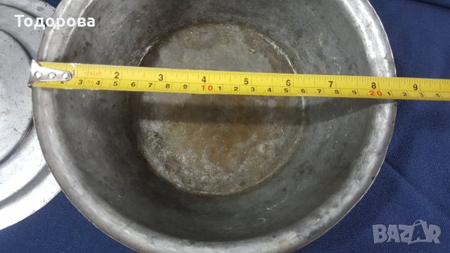 Стар бакърен калайдисан съд ., снимка 4 - Антикварни и старинни предмети - 27670294